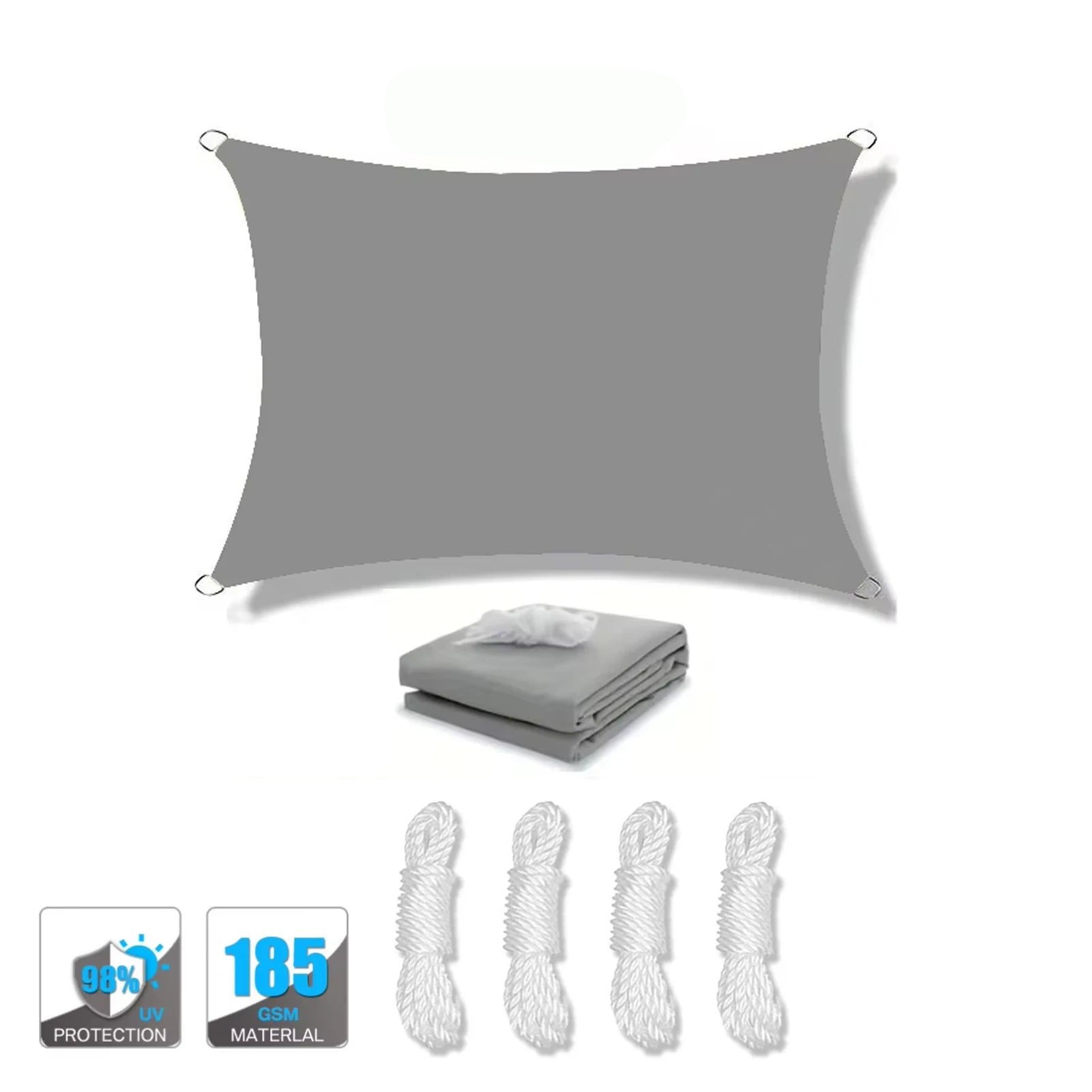 Voile d’ombrage gris imperméable coupe vent patio jardin moderne | Sunara | Instant rideau